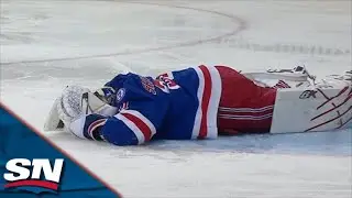Igor Shesterkin Forced To Leave Game With Apparent Lower-Body Injury