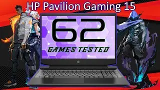 HP Pavilion Gaming 15 (AMD 2021)  - 62 Games Tested (5600H, GTX 1650)