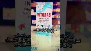 Vitoras 100ml Injection &ndash; Energy Booster & Immunity Enhancer for Livestock