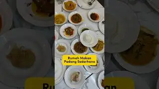 Rumah Makan Masakan Padang Sederhana #nasipadang #padang #makananpadang #bandungfood #masakanpadang