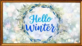 Cozy Winter TV Frame Art ❄️ Calm January Background with Soft Jazz