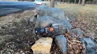 Axial Capra Crawling At The Park
