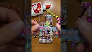 Making a TRENDY DIY Phone Case with Stickers and Charms! ✨🤯