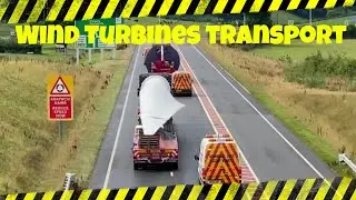 Wind turbine transportation via Newtown Bypass.4K