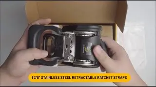 Strapinno Dual Lock Retractable Ratchet Strap Bundle