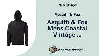 Asquith & Fox Asquith & Fox Mens Coastal Vintage Wash Loop Back Hoodie Review