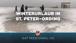 Winterwetter: Touristen strömen nach St. Peter-Ording