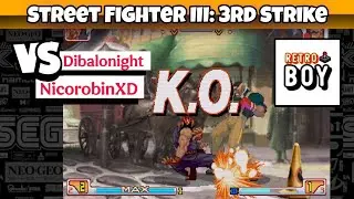 SF3 3rdStrike NicorobinXD Vs Dibalonight | ggpo | fightcade | Gameplay | retroboy334
