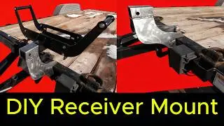 Trailer mounted receiver hitch for winch