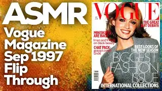 ASMR Vogue magazine September 1997 flip through, StevenAntonyASMR