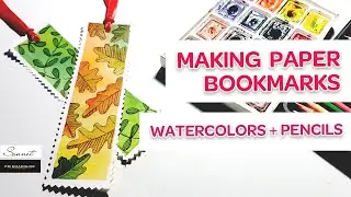 Как сделать бумажную закладку для книг своими руками . Hand made paper book marks.