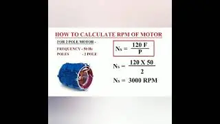 Calculate rpm of motor