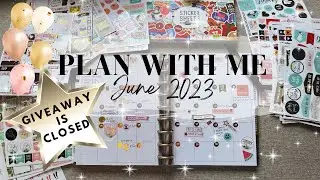 *GIVEAWAY CLOSED* Happy Planner Plan With Me June 2023