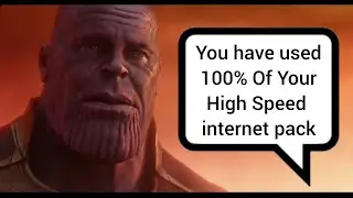When Your Mobile Data Pack Is Over Marvel Meme