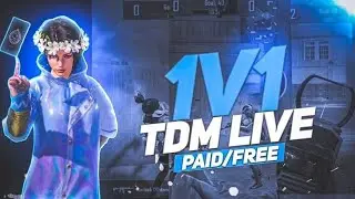 1vs1 Tdm turnament with live steam Shadow Gaming entey free #bgmi #livestreaming 