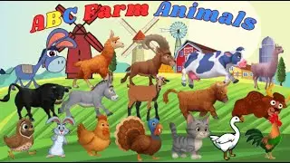 ABC Farm Animals  | Alphabet Animals for Kids  N16TH9 | Animal Sounds