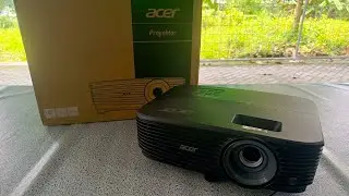Unboxing proyektor ACER bs120 pv  mantap terang di tempat terang