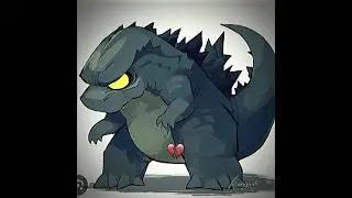 creepy analog horror godzilla