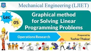 L 05 Graphical method for Solving Linear Programming Problems|Operations Research|Mechanical