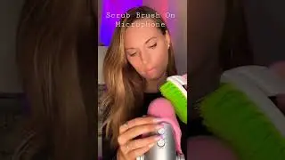 АСМР | Скраб Brush On Mic #shorts #asmr