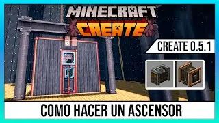 Como hacer un Ascensor  - Mod Create 0.5.1 Tutorial Espa&ntilde;ol 2023 - Minecraft  1.19.2
