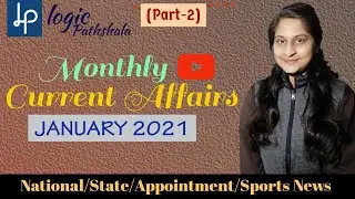 Monthly current affairs : January 2021 (Part-2) / National, State & Sports news