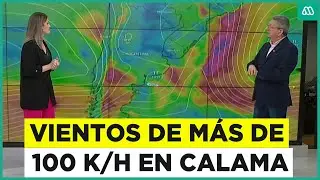 Tormentas de arena en Calama: Vientos de 100 k/h en la zona