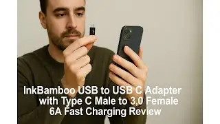 🔌 InkBamboo USB to USB C Adapter with Type C Male to 3.0 Female 6A Fast Charging Review 🔌