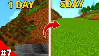 From Mountain to Flat Land in 5 Days ⛏️ | Minecraft Survival Long Gameplay Ep7