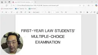 Brian Ka - Failed the FYLSE? Pass It Next Time by Going Over Baby Bar Exam Sample Questions 1 - 11!