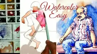 How To Paint Human Figure In Watercolor #1