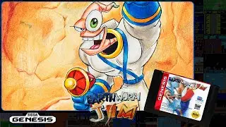[2] Earthworm Jim (SEGA Genesis, Mega Drive) 1994 | СТРИМ