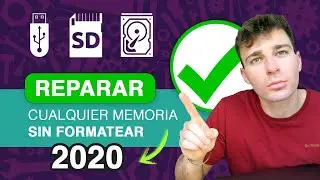 C&oacute;mo REPARAR CUALQUIER MEMORIA DA&Ntilde;ADA sin FORMATEAR 2020 ✅ Disco duro, USB, Tarjeta SD