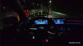 Rainy Night Drive POV Mercedes-Benz A45s AMG