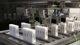 Shrink Wrap and Case Packing Deodorant Sticks | Automated Packaging Line
