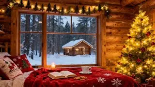 Soothing Christmas Music at the Snowy Christmas Corner ❄️ Relaxing Piano Music to Relax and Sleep