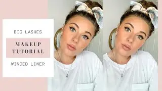 DRAMATIC WINGED LINER AND BIG LASHES MAKEUP TUTORIAL