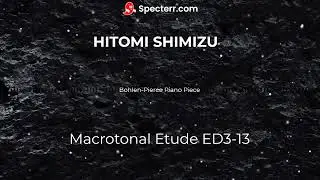 Macrotonal Etude ED3-13/冷水ひとみ