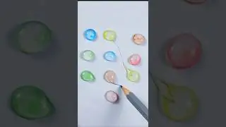 water drop colour mixing #shorts #art