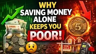 Why Saving Money Alone Keeps You Poor | Financial Truth Nobody Tells You #money #finance #investing 