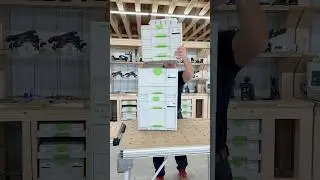 These are the new @festoolcanada SYS3-COMBI and Sortainer They&rsquo;re  perfect for the new tool benches