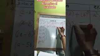 productos Notables binomios al cuadrado #matematicas  #algebra #profeFerral #preparatoria