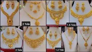 So lovey😘 2024 Bridal Gold necklace designs// latest collection designs// Gold mala set and Gani set