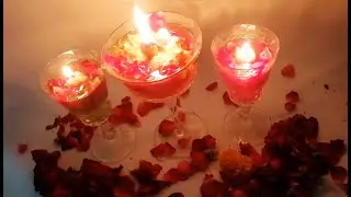 How to Make Flower Candles | How to Make Pillar Flower Candles | Flower Candles | DIY Flower Candles