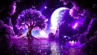 Heavenly Night 💜 Calm Magic Sleep Music ★ Peaceful Deep Sleeping