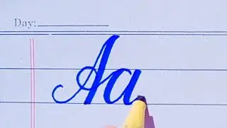 How to Write English Calligraphy Alphabets A Z with Cut Marker  Capital & Small Letters