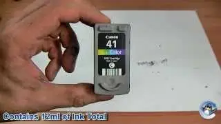 Inside Canon CL-41 (0617B001) Colour Ink Cartridge