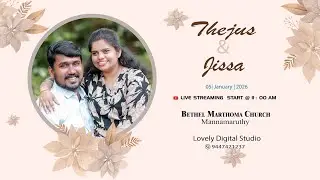 WEDDING CEREMONY || THEJUS & JISSA  || 5th January 2026, at 11:00 am