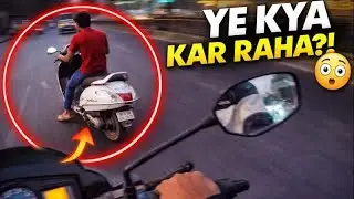 Pair Niche Rakh Ke Scooty Chala Raha! 😳 | India Traffic POV