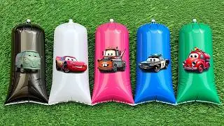 Unboxing Mainan Mobil Balap, Mobil Bus, Truk Molen, Kereta Api, Excavator, Tank Baja, Motor Balap